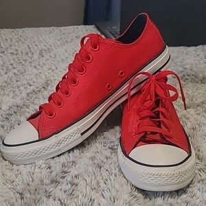 Red Canvas Sneakers